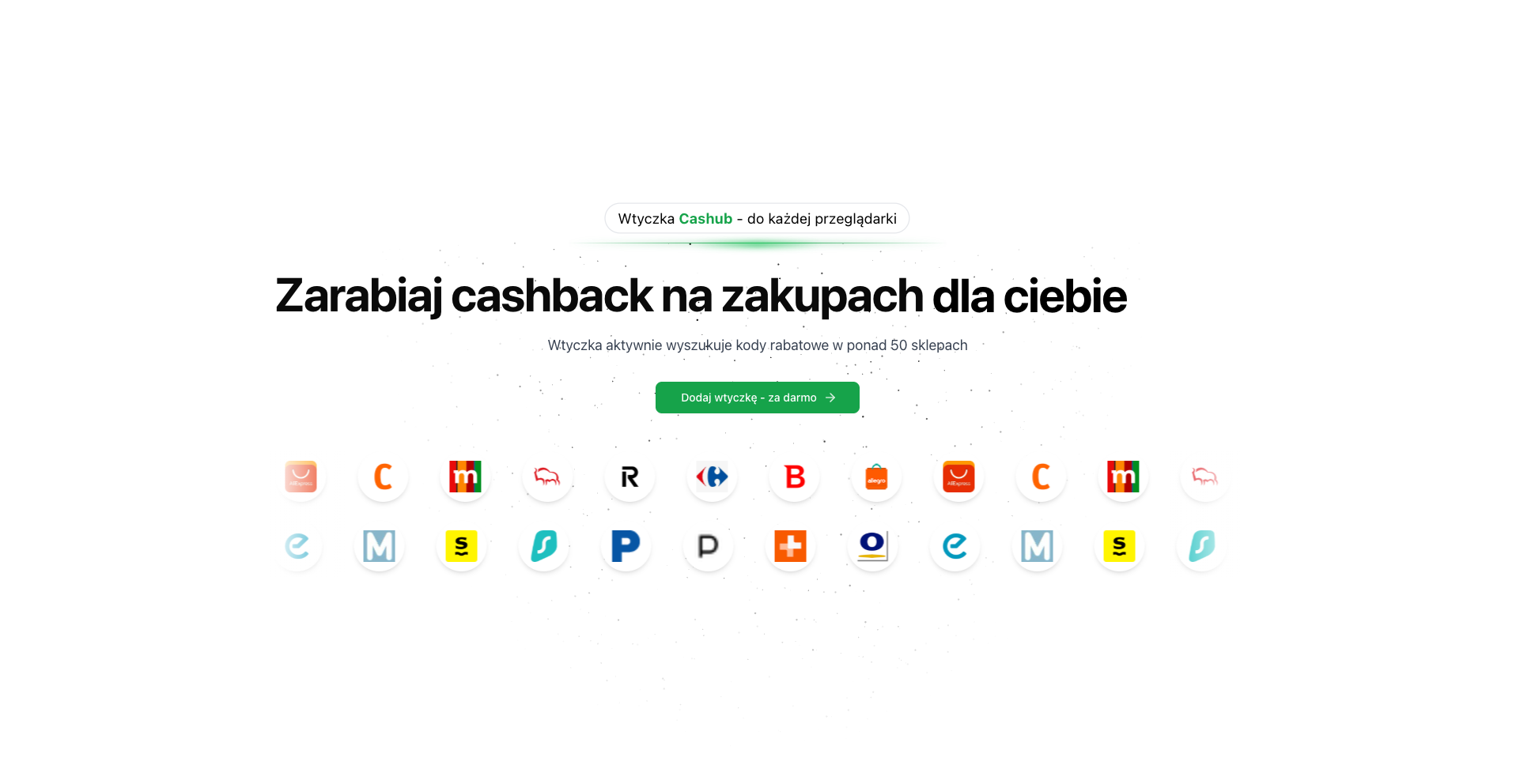 Cashub - Landing • cashback - realizacja strony internetowej ProVisualDynamics